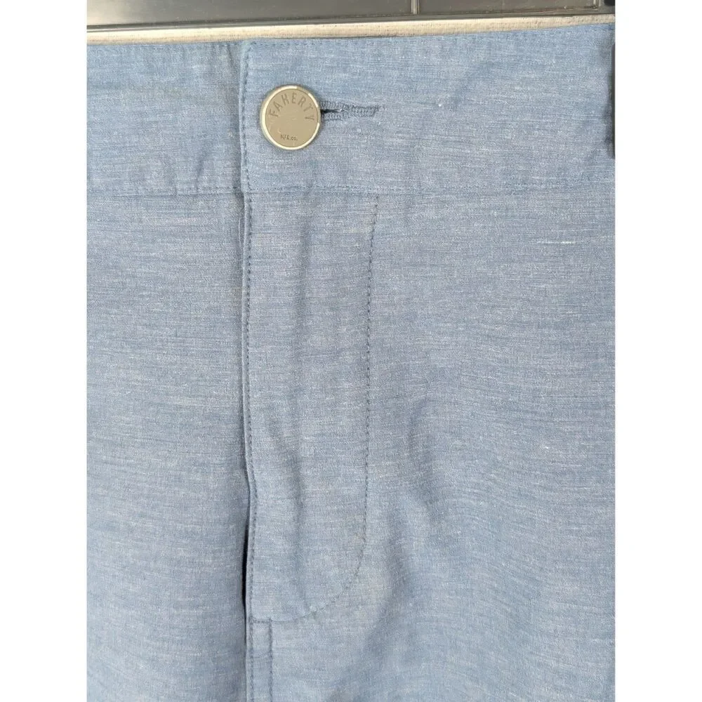Faherty All Day Shorts Blue Men's Size 42